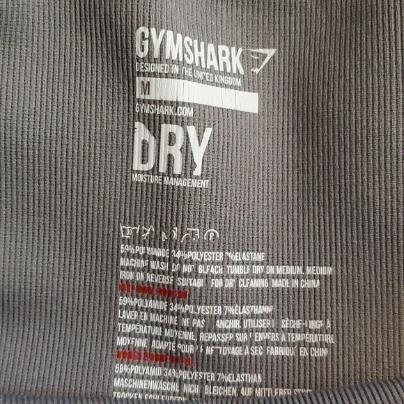 Gym Shark| Gray Leggings Workout Wear Lounge Wear Womens Athleisure Sz.M - Picture 3 of 4